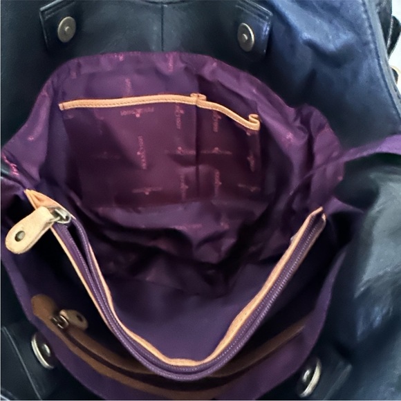 Anushka 'butterfly' handbag, large, 1 small attachment - hand painted leather - Picture 5 of 12